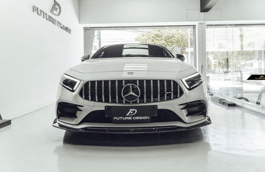 Future Design FD GTS-V Carbon Fiber FRONT SPLITTER For CLS450 CLS53 W257 C257 2019-2021 - Performance SpeedShop