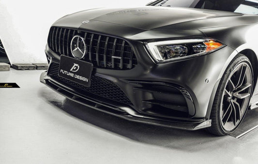 Future Design FD GTS-V Carbon Fiber FRONT SPLITTER For CLS450 CLS53 W257 C257 2019-2021 - Performance SpeedShop