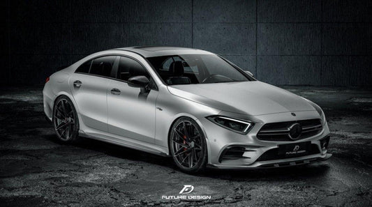 Future Design FD GTS-V Carbon Fiber FRONT SPLITTER For CLS450 CLS53 W257 C257 2019-2021 - Performance SpeedShop