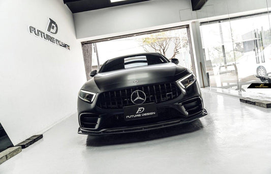 Future Design FD GTS-V Carbon Fiber FRONT SPLITTER For CLS450 CLS53 W257 C257 2019-2021 - Performance SpeedShop