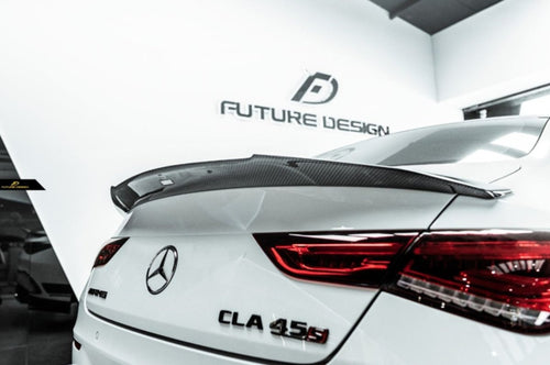 Future Design FD GTS V Carbon Fiber Rear Spoiler For CLA C118 CLA45 CLA35 CLA250 2020-ON - Performance SpeedShop