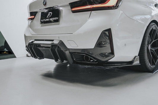 Future Design FD V1 Carbon Fiber Rear Diffuser for BMW G20 / G21 3 Series M340i 330i 2023-ON LCI - Performance SpeedShop