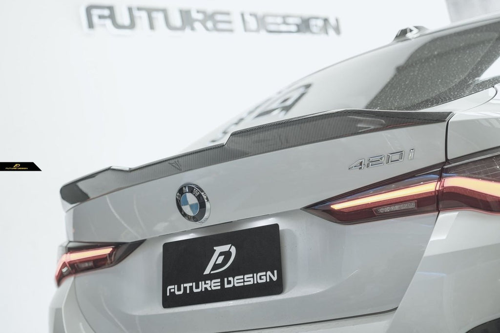 Future Design FD V1 Carbon Fiber REAR SPOILER for BMW I4 G26 & 4 Series G26 Gran coupe 2022-ON - Performance SpeedShop