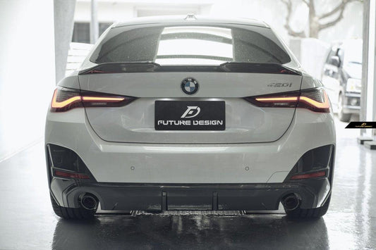 Future Design FD V1 Carbon Fiber REAR SPOILER for BMW I4 G26 & 4 Series G26 Gran coupe 2022-ON - Performance SpeedShop