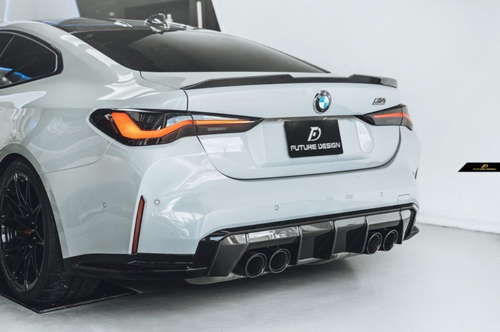Future Design FD V1 Carbon Fiber Rear Spoiler for BMW M4 G82 & G22 4 Series - Performance SpeedShop