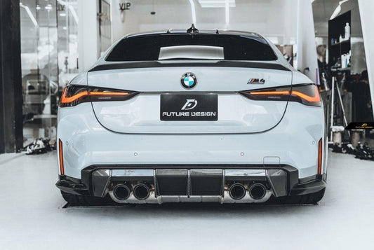 Future Design FD V1 Carbon Fiber Rear Spoiler for BMW M4 G82 & G22 4 Series - Performance SpeedShop