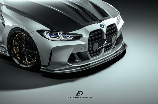 Future Design FD V2 Carbon Fiber Front Lip for M3 G80 & M4 G82 G83 2021-ON - Performance SpeedShop