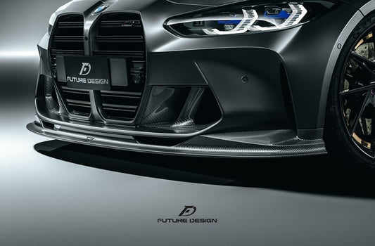 Future Design FD V2 Carbon Fiber Front Lip for M3 G80 & M4 G82 G83 2021-ON - Performance SpeedShop