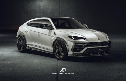 Future Design FD V2 Carbon Fiber FRONT LIP SPLITTER for Lamborghini Urus - Performance SpeedShop