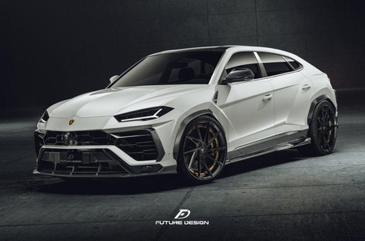 Future Design FD V2 Carbon Fiber FRONT LIP SPLITTER for Lamborghini Urus - Performance SpeedShop