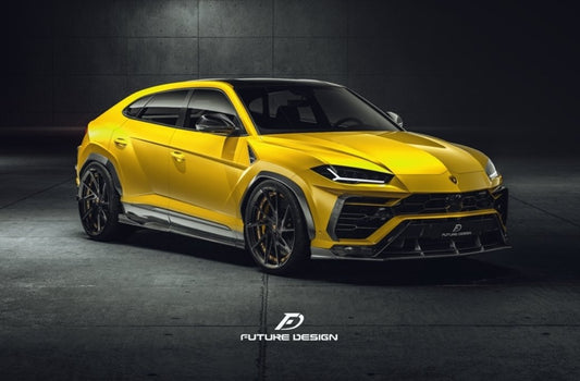 Future Design FD V2 Carbon Fiber FRONT LIP SPLITTER for Lamborghini Urus - Performance SpeedShop