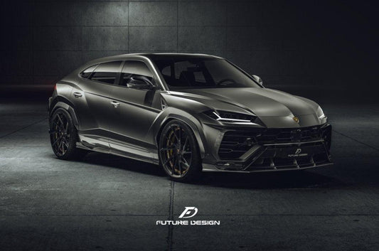 Future Design FD V2 Carbon Fiber FRONT LIP SPLITTER for Lamborghini Urus - Performance SpeedShop