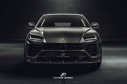 Future Design FD V2 Carbon Fiber FRONT LIP SPLITTER for Lamborghini Urus - Performance SpeedShop