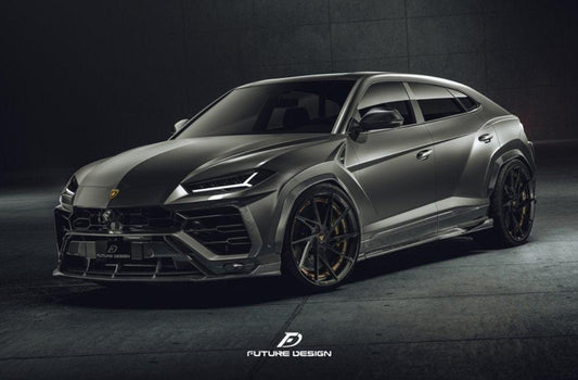 Future Design FD V2 Carbon Fiber FRONT LIP SPLITTER for Lamborghini Urus - Performance SpeedShop