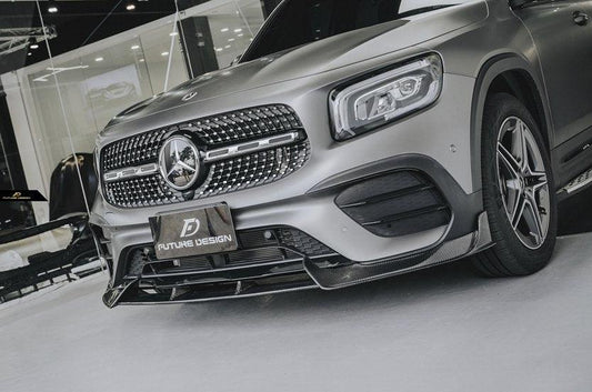 Future Design FD V2 Carbon Fiber FRONT LIP SPLITTER for Mercedes Benz GLB250 AMG / GLB35 AMG X247 2020-ON - Performance SpeedShop