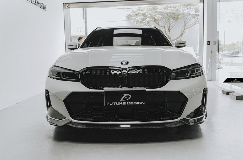 Future Design FD V2 Carbon Fiber Front Splitter for BMW G20 / G21 3 Series M340i 330i 2023-ON LCI - Performance SpeedShop