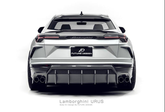 Future Design FD V2 Carbon Fiber REAR DIFFUSER for Lamborghini Urus - Performance SpeedShop