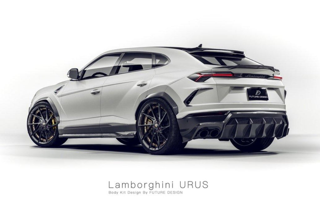 Future Design FD V2 Carbon Fiber REAR DIFFUSER for Lamborghini Urus - Performance SpeedShop