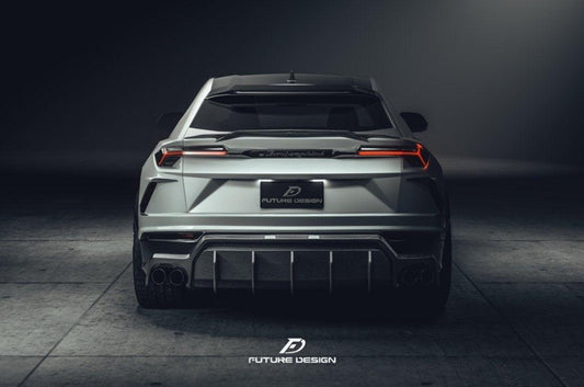 Future Design FD V2 Carbon Fiber REAR DIFFUSER for Lamborghini Urus - Performance SpeedShop