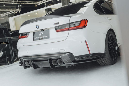 Future Design FD V2 Carbon Fiber REAR DIFFUSER for M3 G80 & M4 G82 G83 2021-ON - Performance SpeedShop