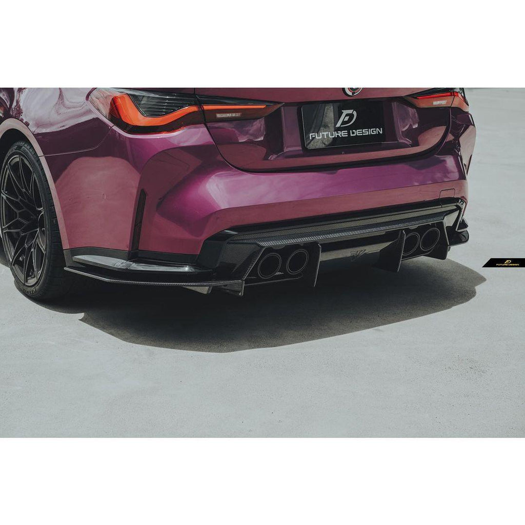 Future Design FD V2 Carbon Fiber REAR DIFFUSER for M3 G80 & M4 G82 G83 2021-ON - Performance SpeedShop