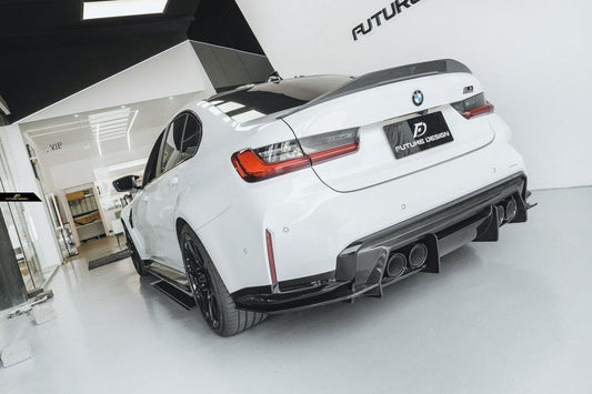 Future Design FD V2 Carbon Fiber REAR DIFFUSER for M3 G80 & M4 G82 G83 2021-ON - Performance SpeedShop