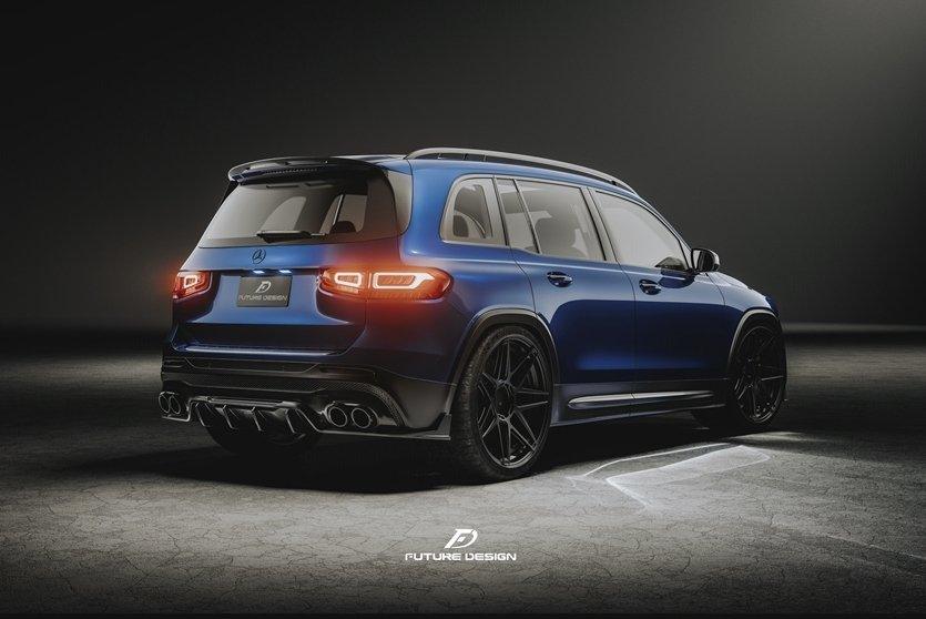 FD V2 Carbon Fiber Rear Diffuser for Mercedes GLB 250/35 AMG ...