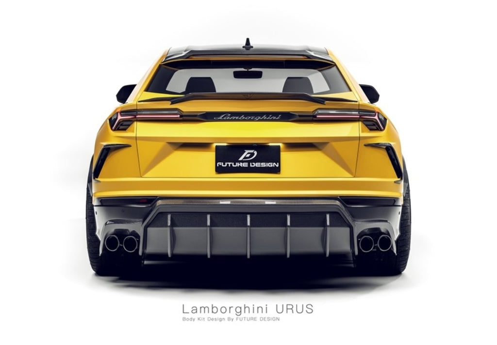 Future Design FD V2 Carbon Fiber REAR TRUNK SPOILER for Lamborghini Urus - Performance SpeedShop