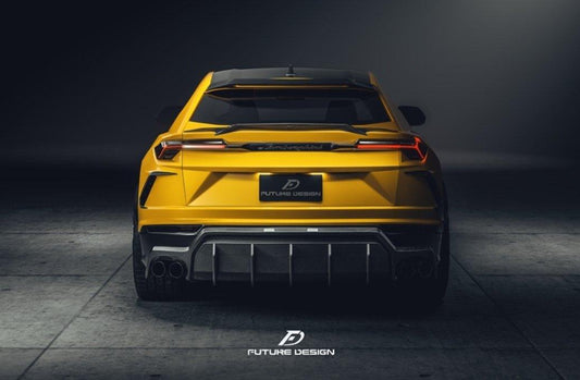 Future Design FD V2 Carbon Fiber REAR TRUNK SPOILER for Lamborghini Urus - Performance SpeedShop