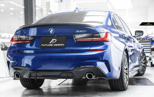 Future Design M Performance Carbon Fiber Rear Diffuser for BMW G20 / G21 3 Series 330i with M-Package - Performance SpeedShop