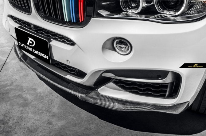 Future Design MP STYLE Carbon Fiber FRONT LIP SPLITTER for BMW X6 F16 2015-2019 - Performance SpeedShop