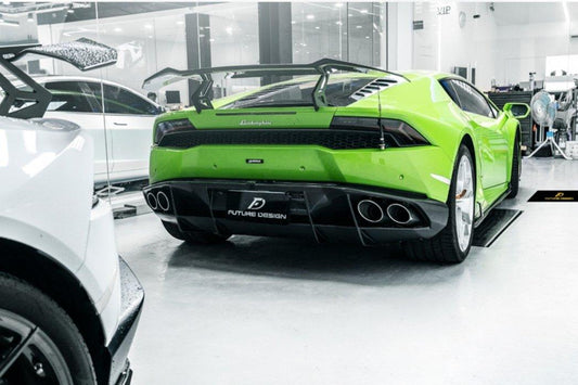 Future Design NT STYLE Carbon Fiber REAR DIFFUSER for Lamborghini Huracan LP580-2 LP610-4 - Performance SpeedShop