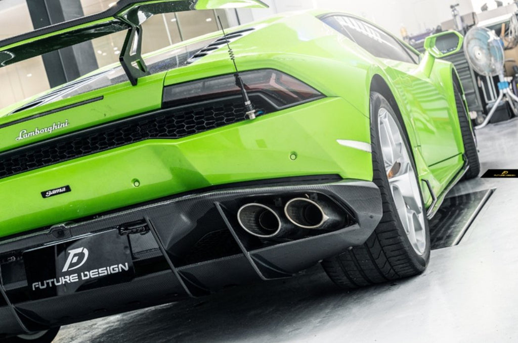 Future Design NT STYLE Carbon Fiber REAR DIFFUSER for Lamborghini Huracan LP580-2 LP610-4 - Performance SpeedShop