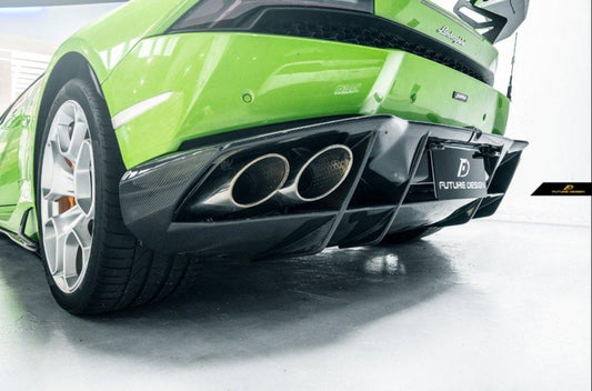 Future Design NT STYLE Carbon Fiber REAR DIFFUSER for Lamborghini Huracan LP580-2 LP610-4 - Performance SpeedShop