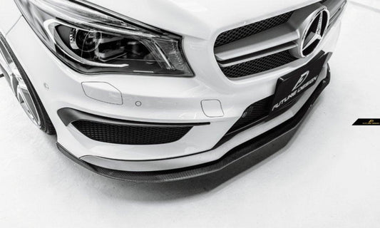 Future Design R Style Carbon Fiber Front Lip for 2014-2016 C117 CLA-250 CLA-45 - Performance SpeedShop