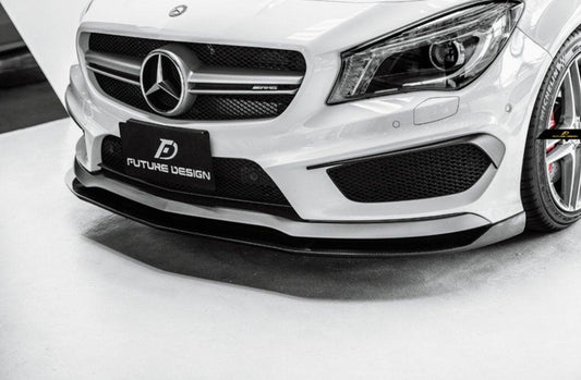 Future Design R Style Carbon Fiber Front Lip for 2014-2016 C117 CLA-250 CLA-45 - Performance SpeedShop