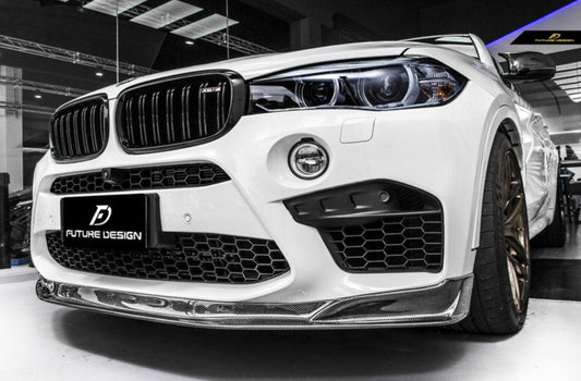 Future Design RKP STYLE Carbon Fiber FRONT LIP for BMW F85 X5M F86 X6M 2015-2019 - Performance SpeedShop