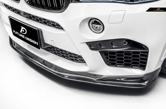 Future Design RKP STYLE Carbon Fiber FRONT LIP for BMW F85 X5M F86 X6M 2015-2019 - Performance SpeedShop