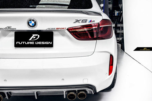 Future Design RKP STYLE Carbon Fiber REAR DIFFUSER for BMW F85 X5M F86 X6M 2015-2019 - Performance SpeedShop