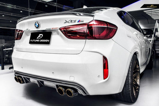 Future Design RKP STYLE Carbon Fiber REAR DIFFUSER for BMW F85 X5M F86 X6M 2015-2019 - Performance SpeedShop