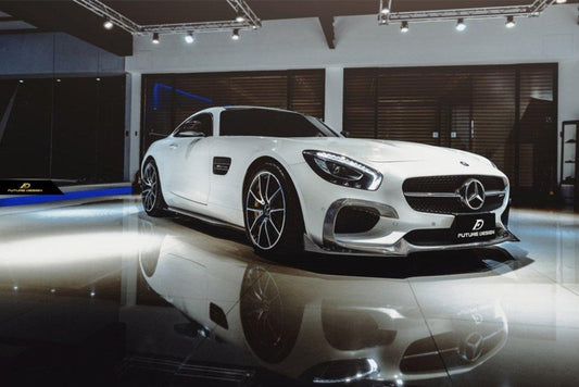 Future Design RT STYLE Carbon Fiber FRONT LIP SPLITTER Mercedes benz AMG GT GTS GTC C190 2015-ON - Performance SpeedShop