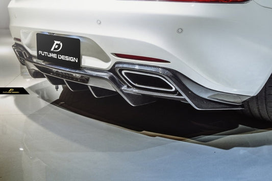 Future Design RT STYLE Carbon Fiber REAR DIFFUSER For Mercedes benz AMG GT GTS GTC C190 2015-ON - Performance SpeedShop