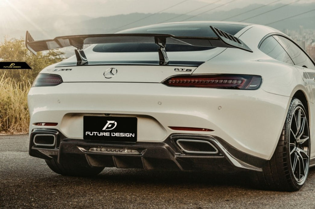 Future Design RT STYLE Carbon Fiber REAR DIFFUSER For Mercedes benz AMG GT GTS GTC C190 2015-ON - Performance SpeedShop