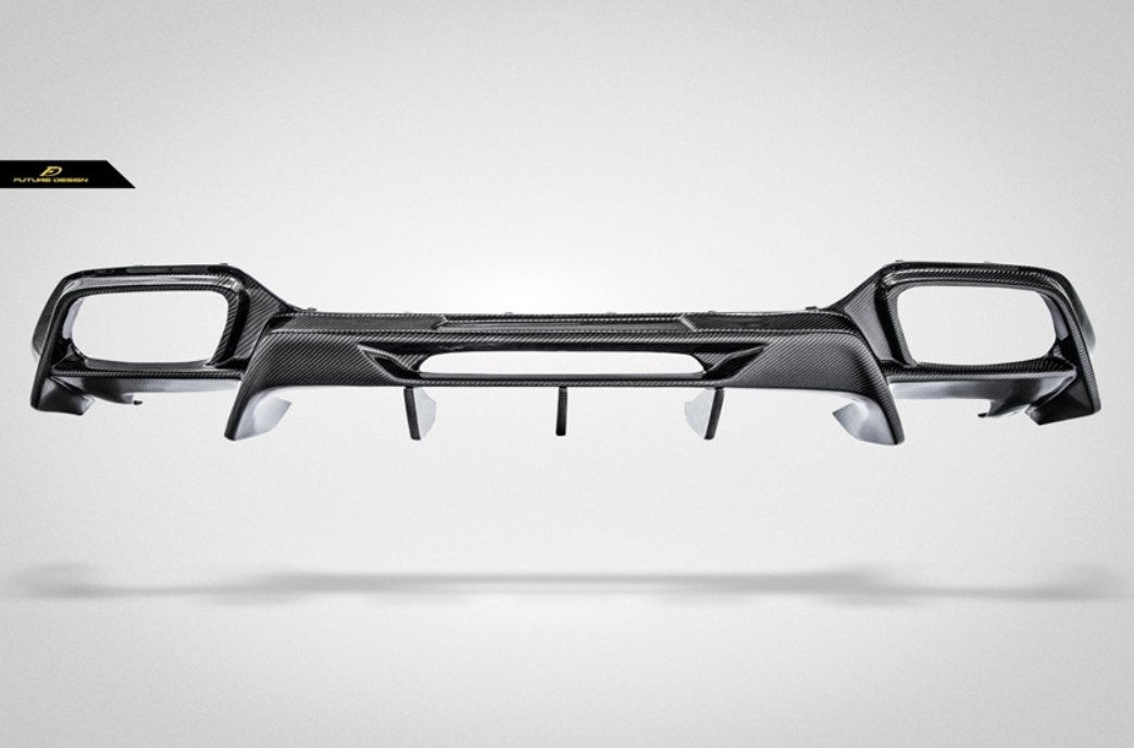 Carbon Fiber Rear Diffuser for Mercedes AMG GT C190– Performance SpeedShop