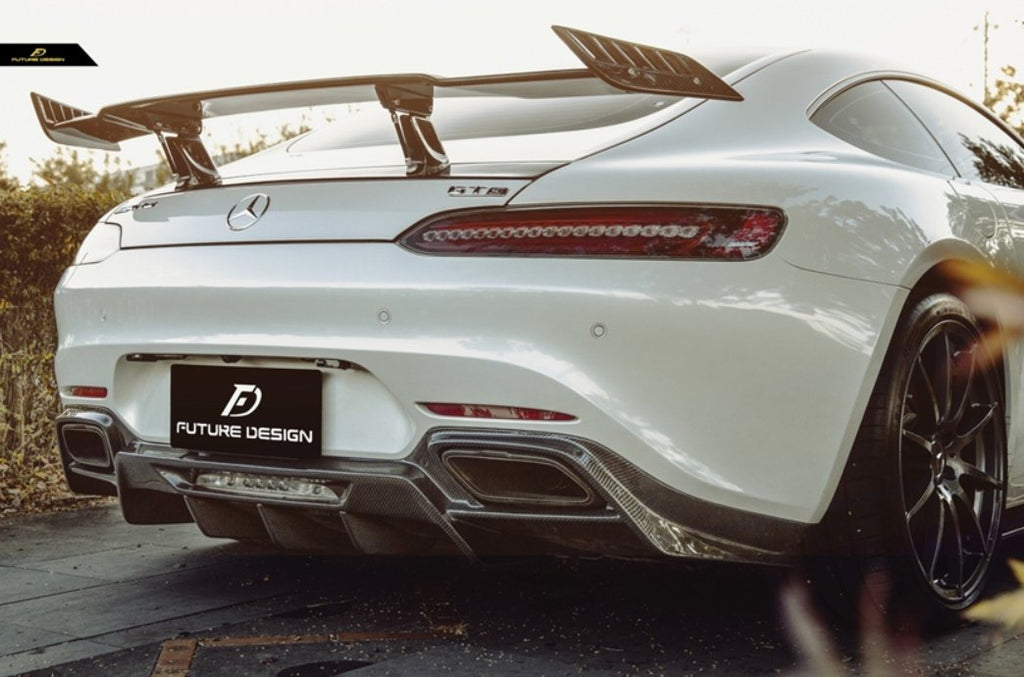 Future Design RT STYLE Carbon Fiber REAR SPOILER WING For Mercedes benz AMG GT GTS GTC C190 2015-ON - Performance SpeedShop