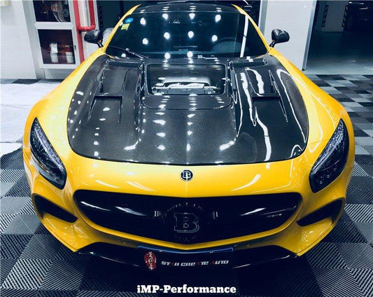 IMP-Performance Carbon Fiber Transparent Hood for Mercedes Benz AMG GT & GTS - Performance SpeedShop