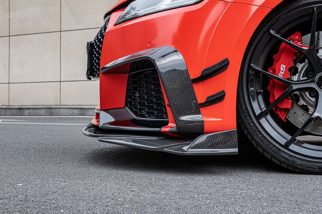 IPR Carbon Fiber Front Bumper Trim Set (6 Pcs) for Audi TTRS 8S 2016-2019 Pre-facelift - Performance SpeedShop