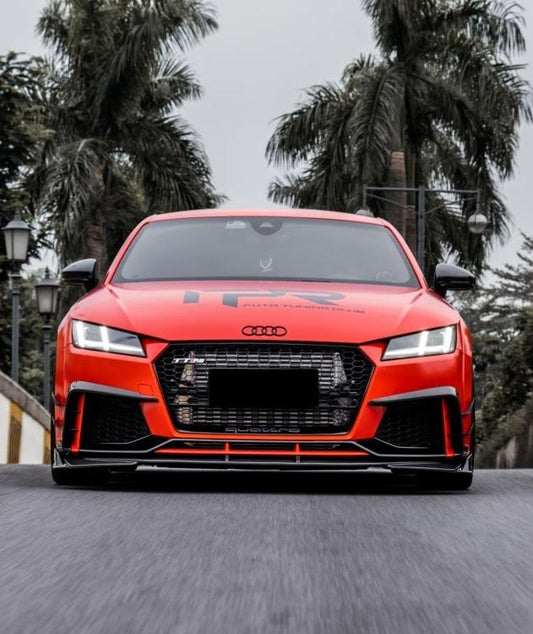 Audi TTRS 8S 2016-2018 Pre-facelift with Aftermarket Parts - Pre-preg Carbon Fiber Front Lip from Yofer USA