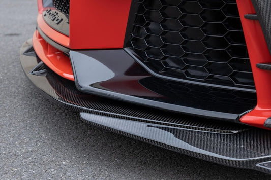 Audi TTRS 8S 2016-2018 Pre-facelift with Aftermarket Parts - Pre-preg Carbon Fiber Front Lip from Yofer USA