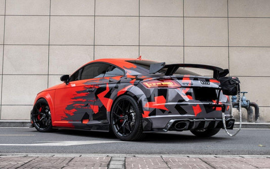 Audi TTRS 8S 2016 2017 2018 Pre-facelift with Aftermarket Parts - Full Body Kit Package Pre-preg Carbon Fiber from Yofer USA